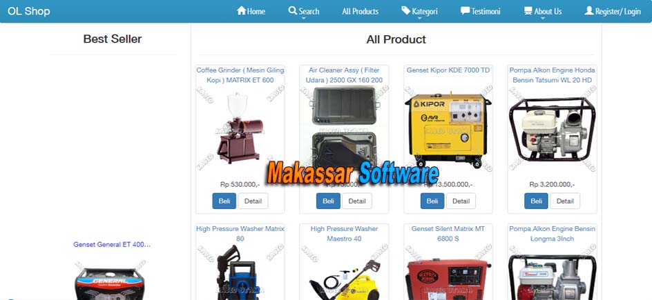 Toko Online: Produk